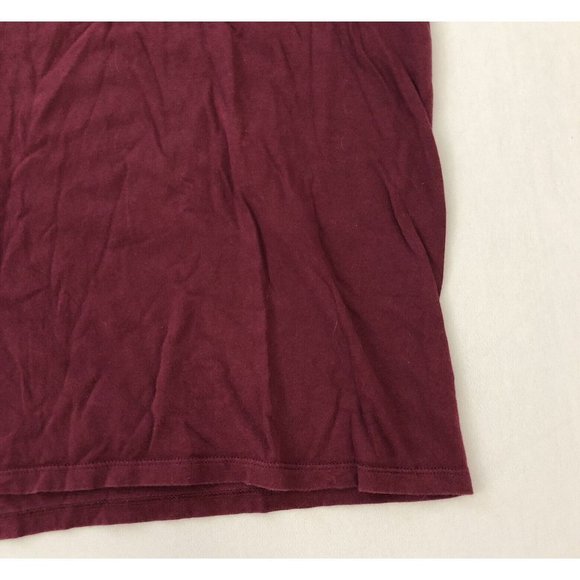 T&C Surf Design Adult Shirt L Burgundy Short Sleeve Crew Neck Size L Men's - Picture 2 of 14